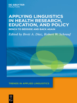 cover image of Applying Linguistics in Health Research, Education, and Policy